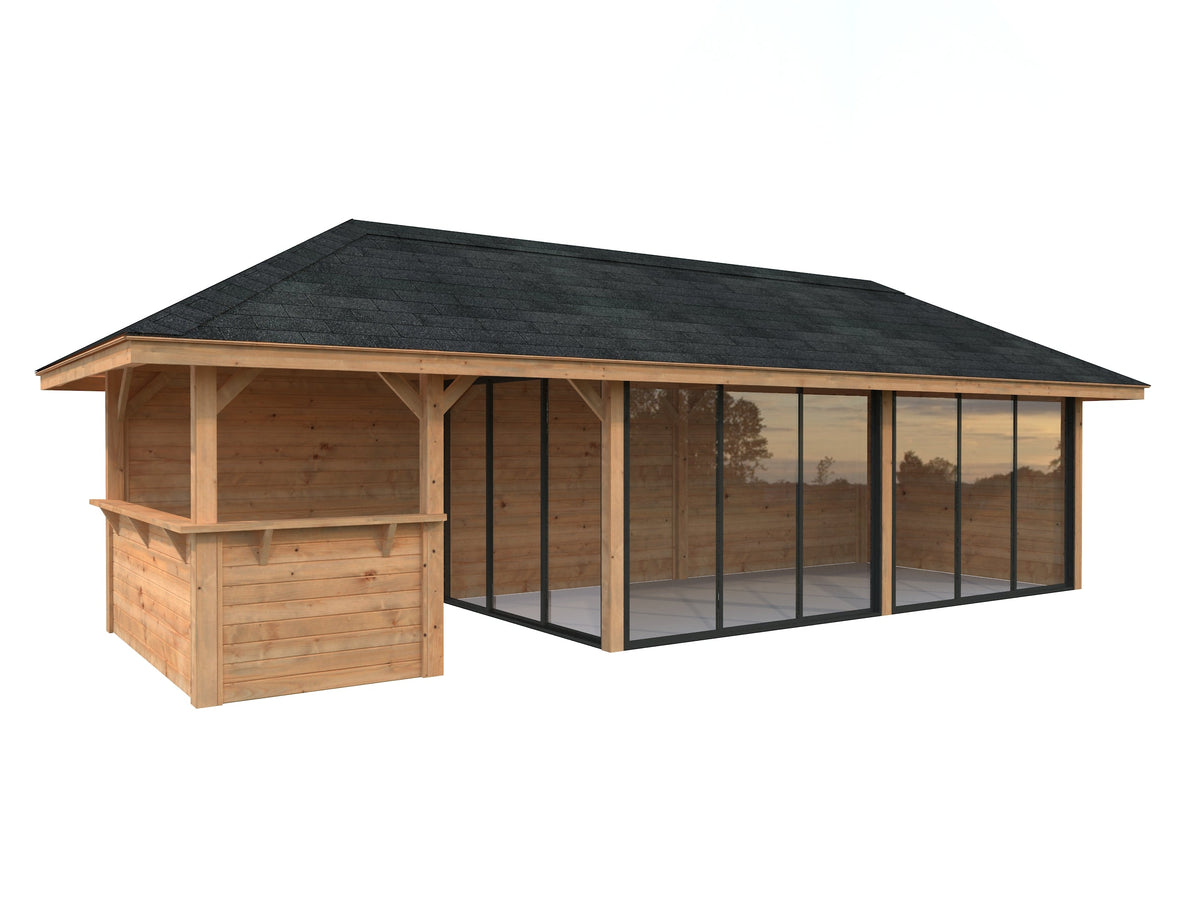 Glass Garden Room Bianca 24.9 m² Set 519 Slide Plus