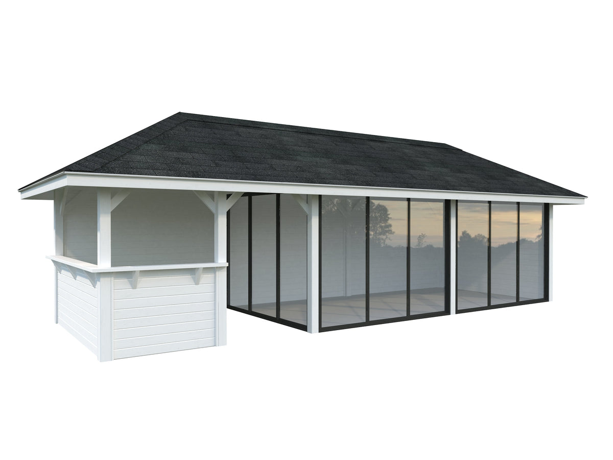 Glass Garden Room Bianca 24.9 m² Set 519 Slide Plus