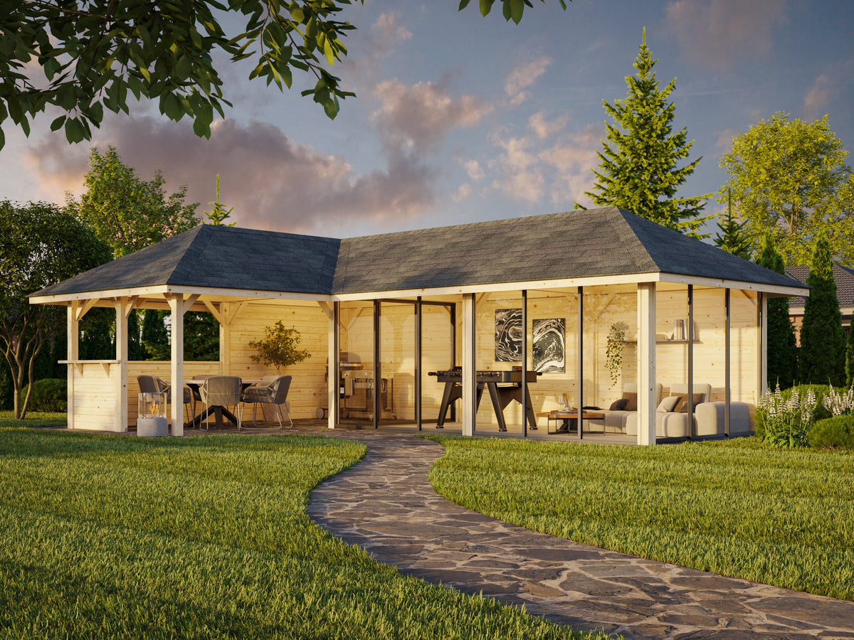 Glass Garden Room Bianca 33.2 m² Set 221 Slide