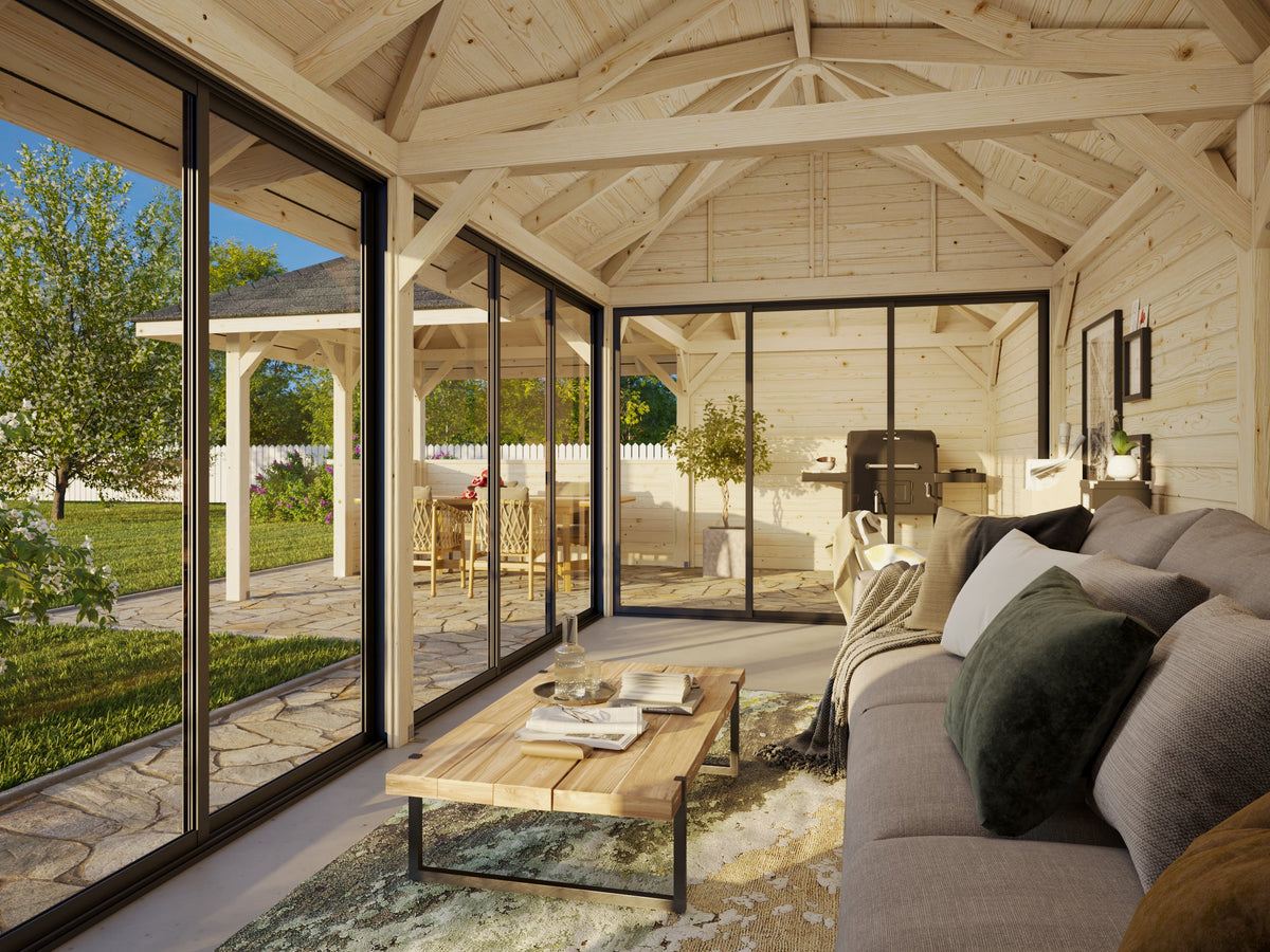 Glass Garden Room Bianca 33.2 m² Set 520 Slide Plus