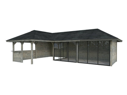 Glass Garden Room Bianca 33.2 m² Set 520 Slide Plus