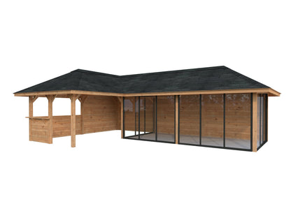 Glass Garden Room Bianca 33.2 m² Set 521 Slide Plus