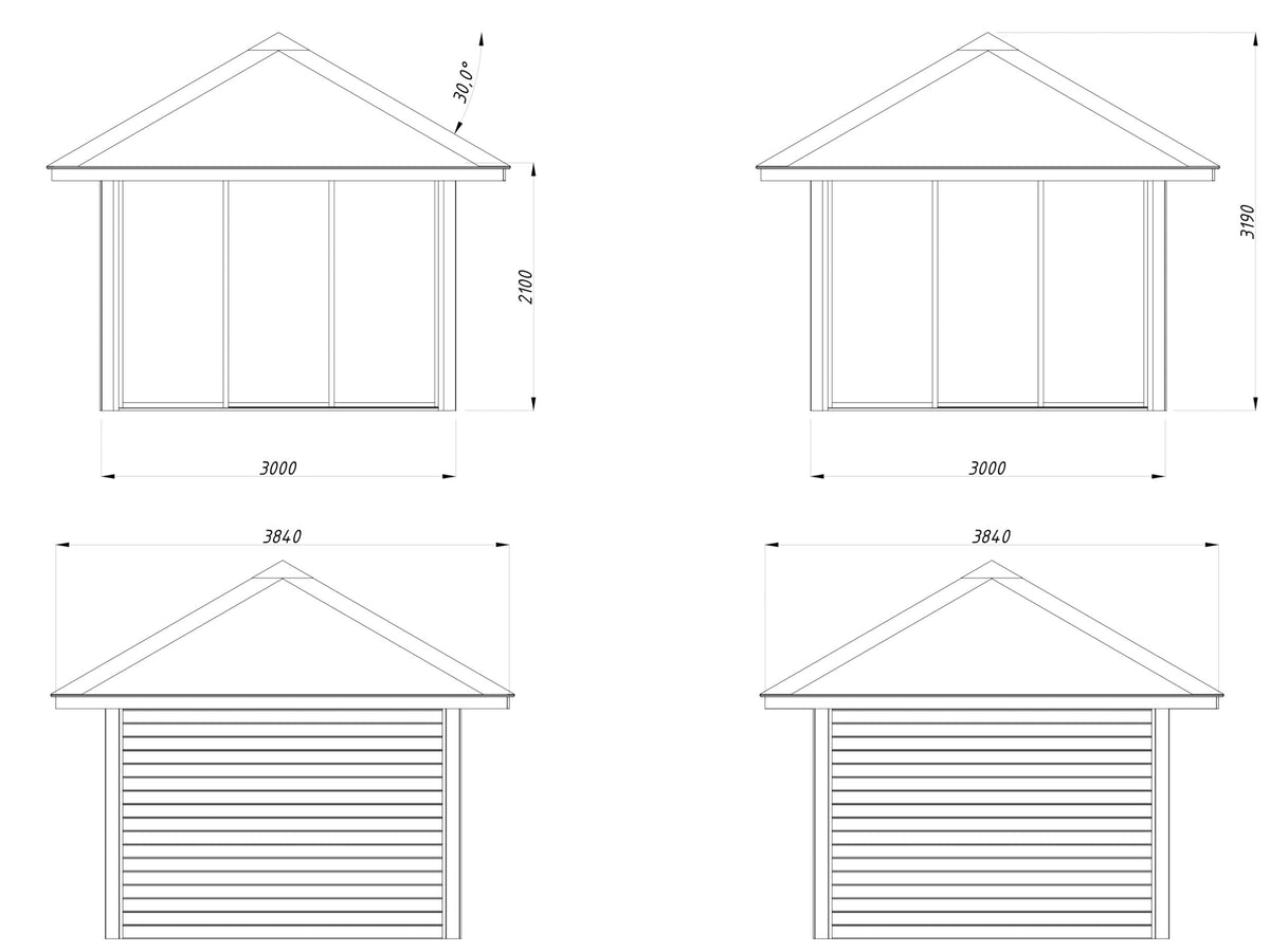 Glass Garden Room Bianca 8.3 m² Set 201 Slide