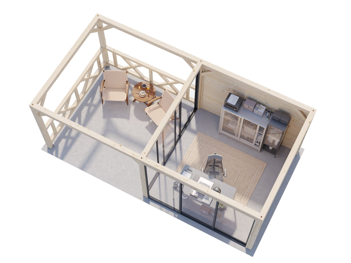 Glass Garden Room Lenna 16.6 m² Set 403 Slide