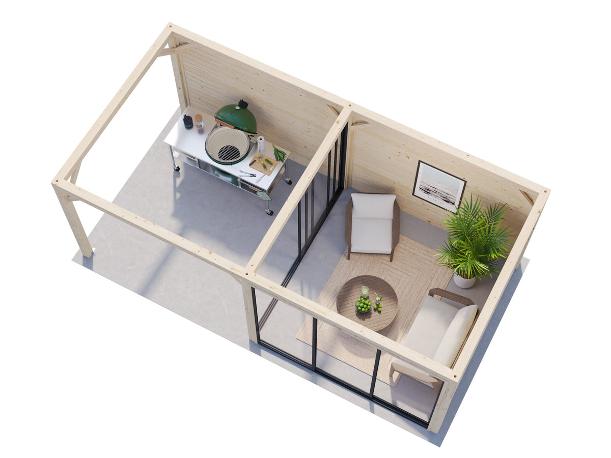 Glass Garden Room Lenna 16.6 m² Set 405 Slide