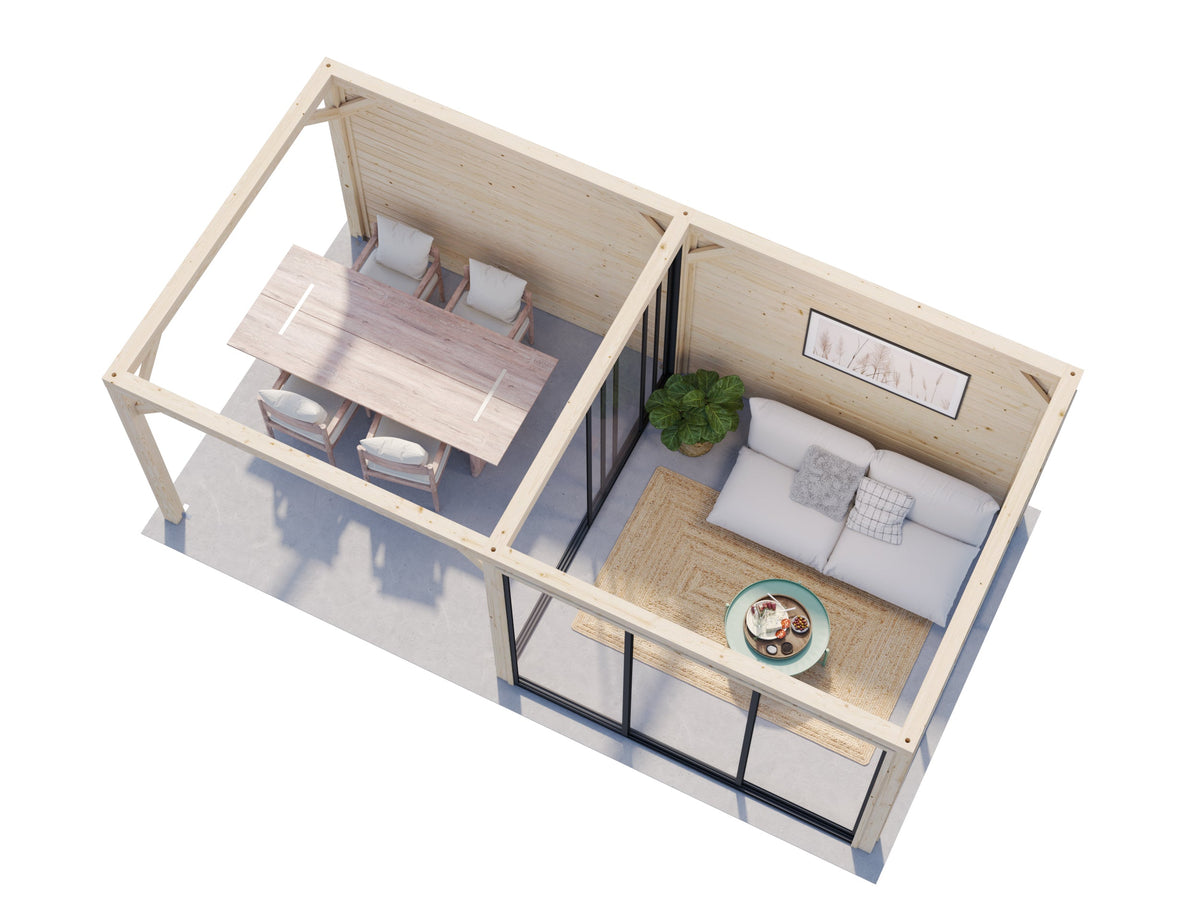 Glass Garden Room Lenna 16.6 m² Set 406 Slide
