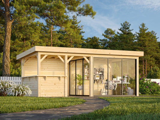 Glass Garden Room Lenna 16.6 m² Set 408 Slide