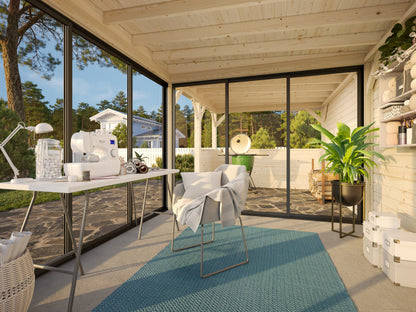 Glass Garden Room Lenna 16.6 m² Set 408 Slide