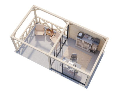 Glass Garden Room Lenna 16.6 m² Set 703 Slide Plus