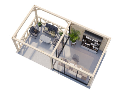 Glass Garden Room Lenna 16.6 m² Set 704 Slide Plus