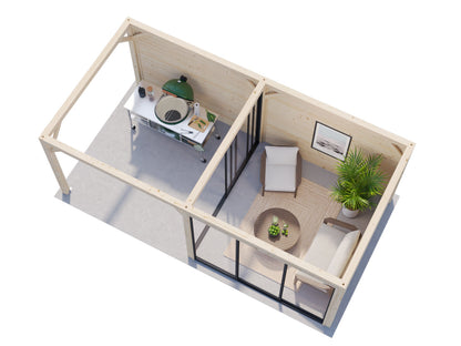 Glass Garden Room Lenna 16.6 m² Set 705 Slide Plus