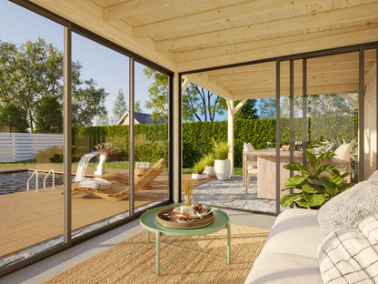 Glass Garden Room Lenna 16.6 m² Set 706 Slide Plus