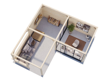 Glass Garden Room Lenna 24.9 m² Set 410 Slide