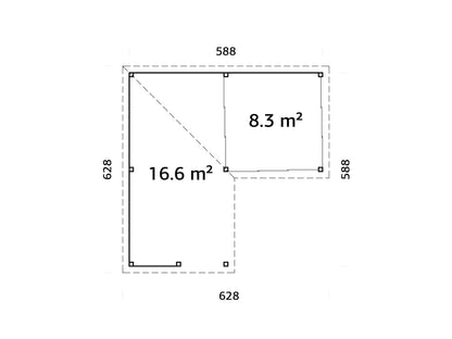 Glass Garden Room Lenna 24.9 m² Set 410 Slide