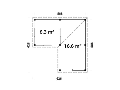 Glass Garden Room Lenna 24.9 m² Set 410 Slide
