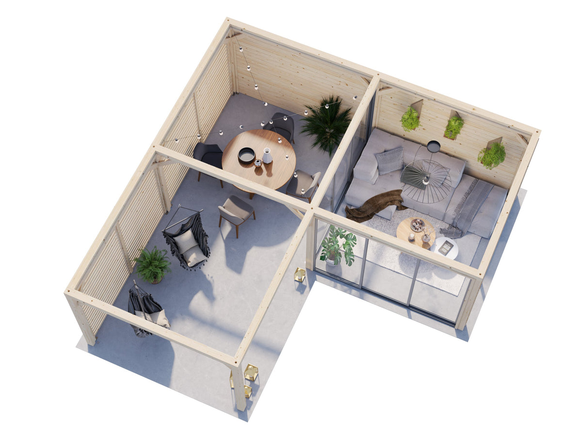 Glass Garden Room Lenna 24.9 m² Set 411 Slide