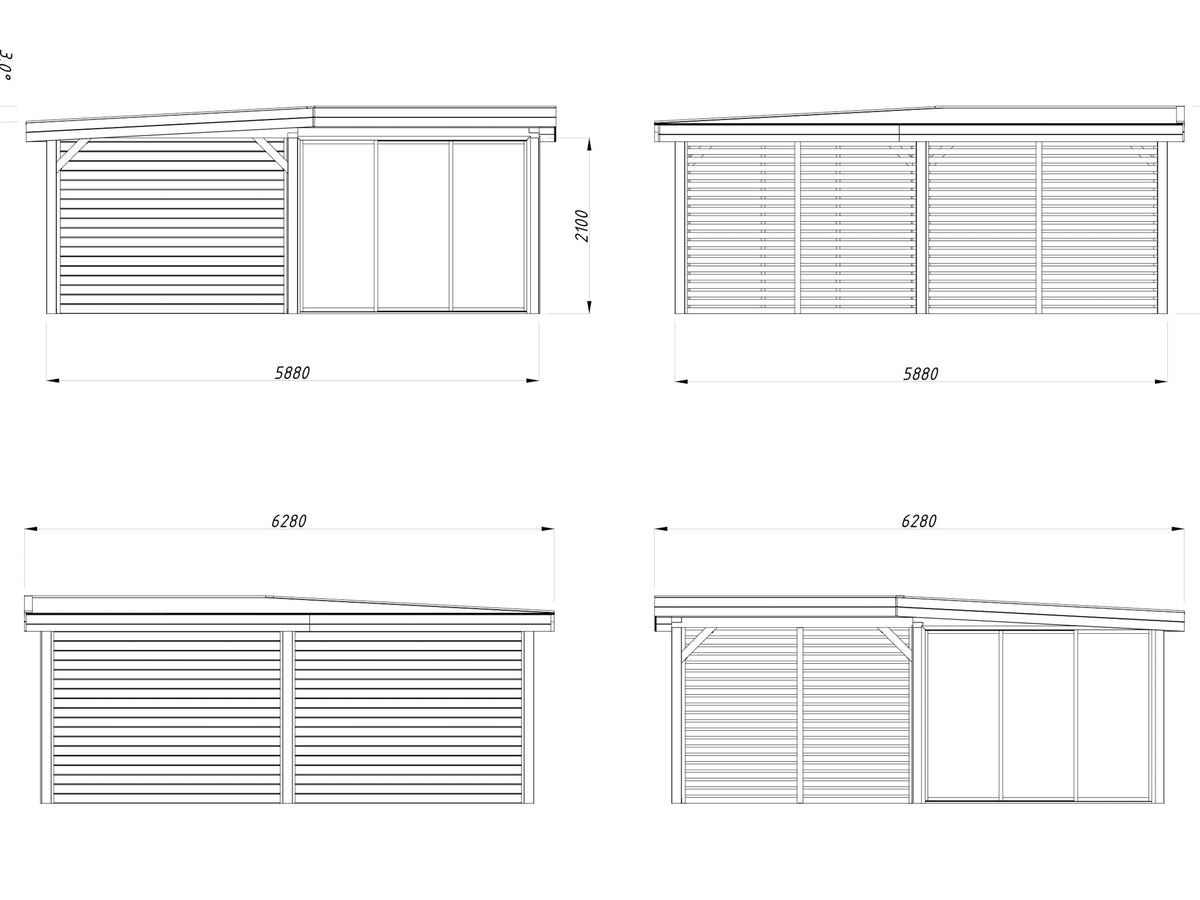Glass Garden Room Lenna 24.9 m² Set 411 Slide