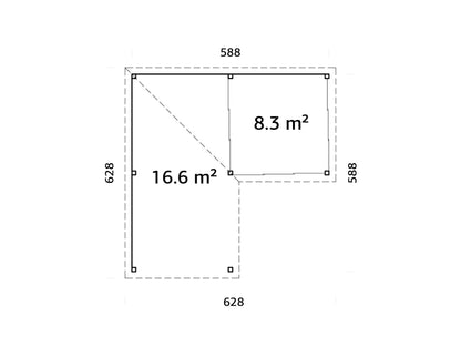 Glass Garden Room Lenna 24.9 m² Set 412 Slide