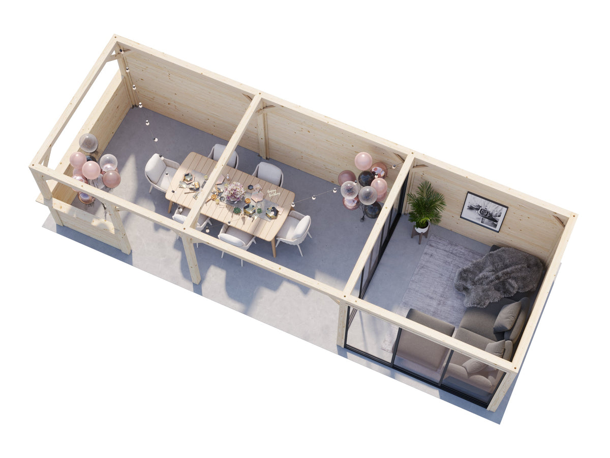 Glass Garden Room Lenna 24.9 m² Set 415 Slide