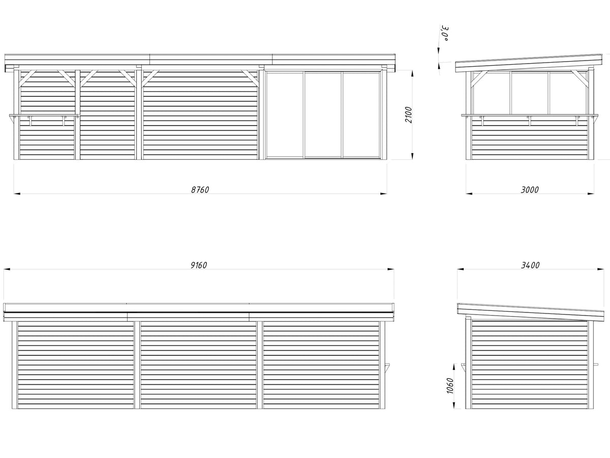Glass Garden Room Lenna 24.9 m² Set 415 Slide