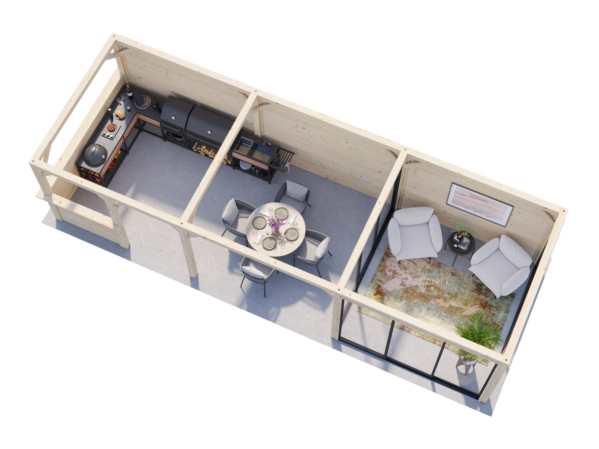 Glass Garden Room Lenna 24.9 m² Set 416 Slide