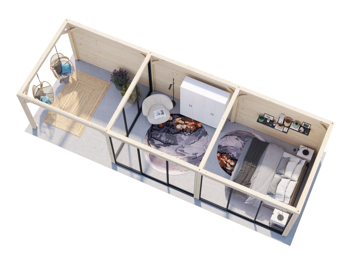 Glass Garden Room Lenna 24.9 m² Set 417 Slide