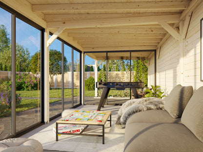 Glass Garden Room Lenna 24.9 m² Set 418 Slide