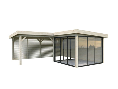 Glass Garden Room Lenna 24.9 m² Set 711 Slide Plus