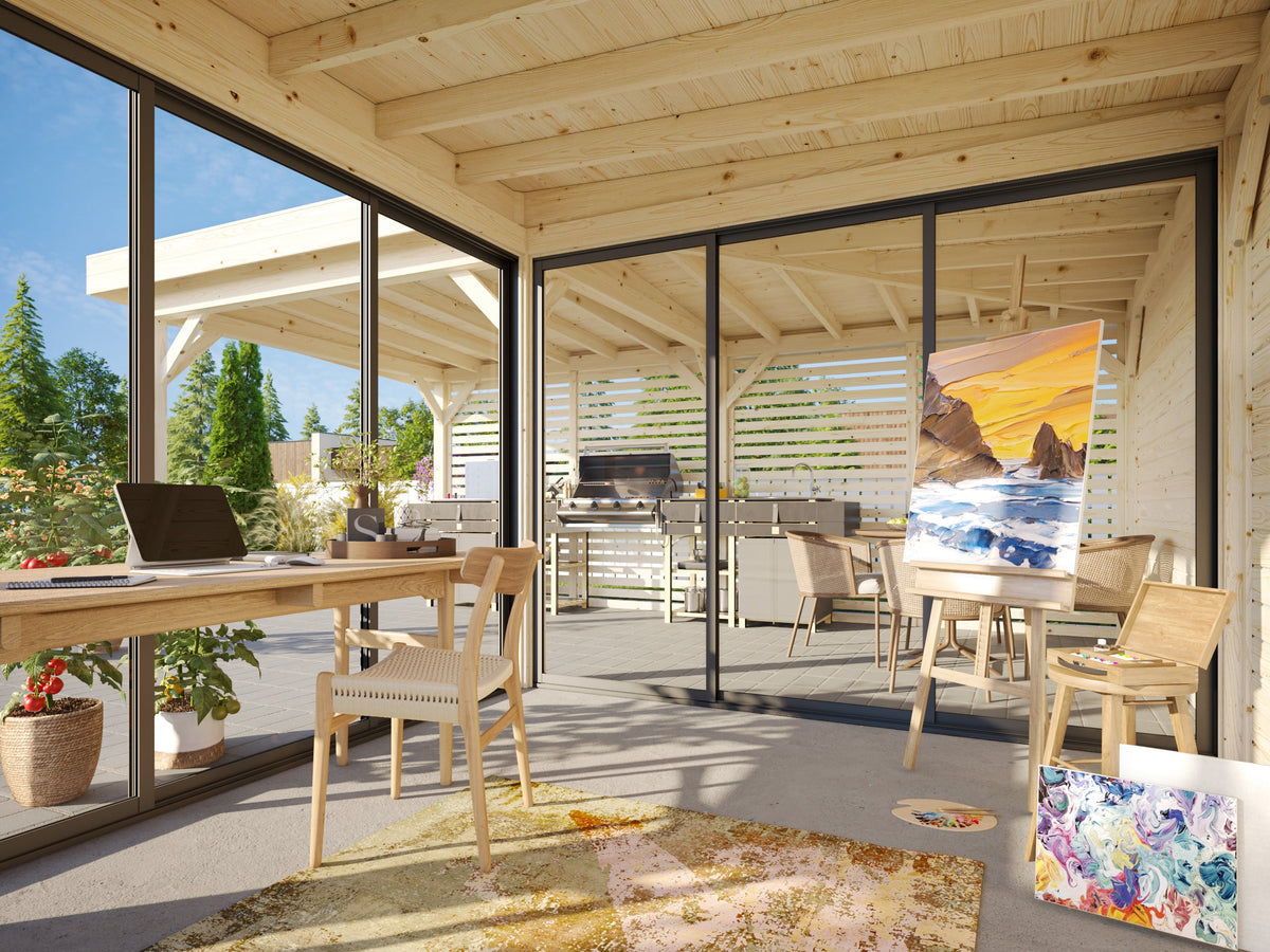 Glass Garden Room Lenna 24.9 m² Set 711 Slide Plus