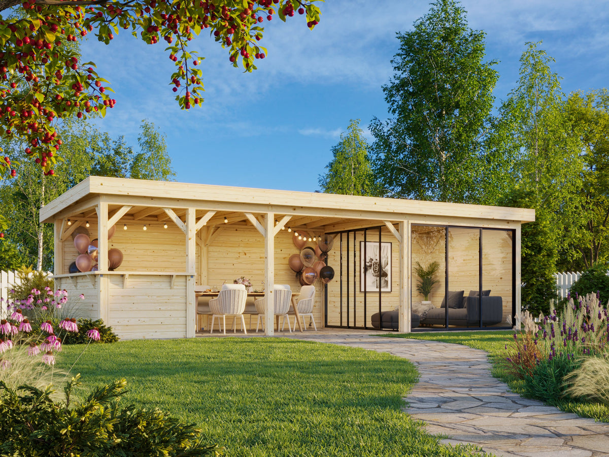 Glass Garden Room Lenna 24.9 m² Set 715 Slide Plus