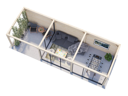 Glass Garden Room Lenna 24.9 m² Set 718 Slide Plus