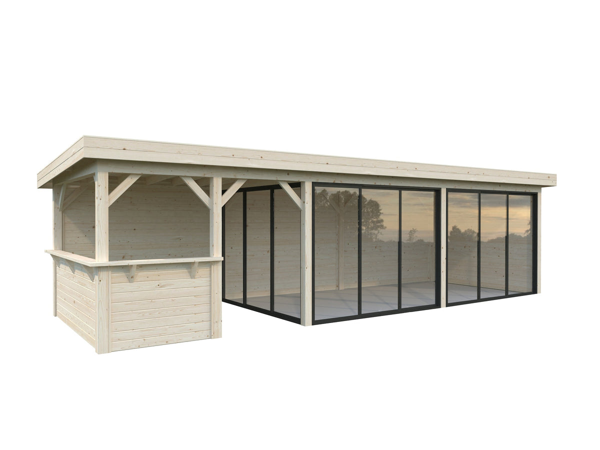 Glass Garden Room Lenna 24.9 m² Set 719 Slide Plus