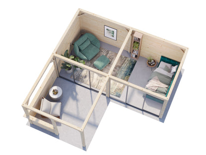 Glass Garden Room Lenna 24.9 m² Set 722 Slide Plus