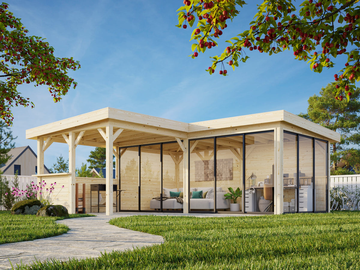 Glass Garden Room Lenna 24.9 m² Set 723 Slide Plus