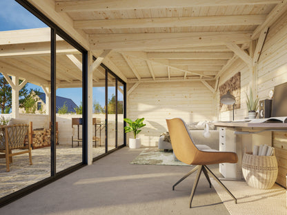 Glass Garden Room Lenna 24.9 m² Set 723 Slide Plus