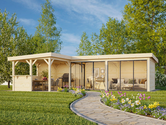 Glass Garden Room Lenna 33.2 m² Set 420 Slide