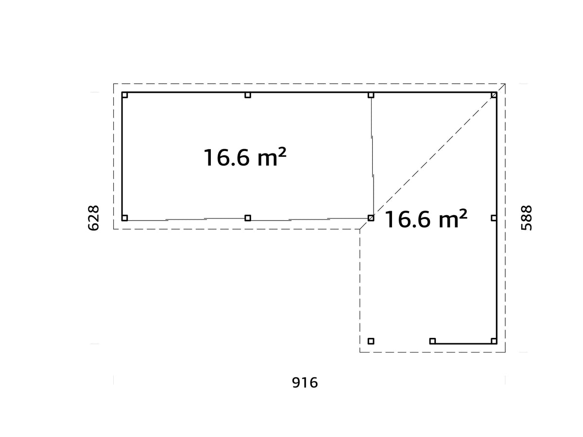 Glass Garden Room Lenna 33.2 m² Set 420 Slide