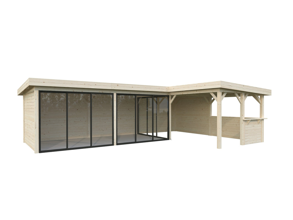 Glass Garden Room Lenna 33.2 m² Set 720 Slide Plus