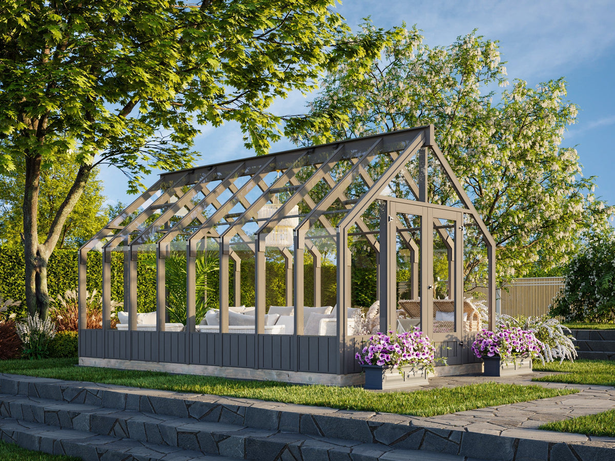 Glasshouse Emilia 13.8 m² (RAL7012)