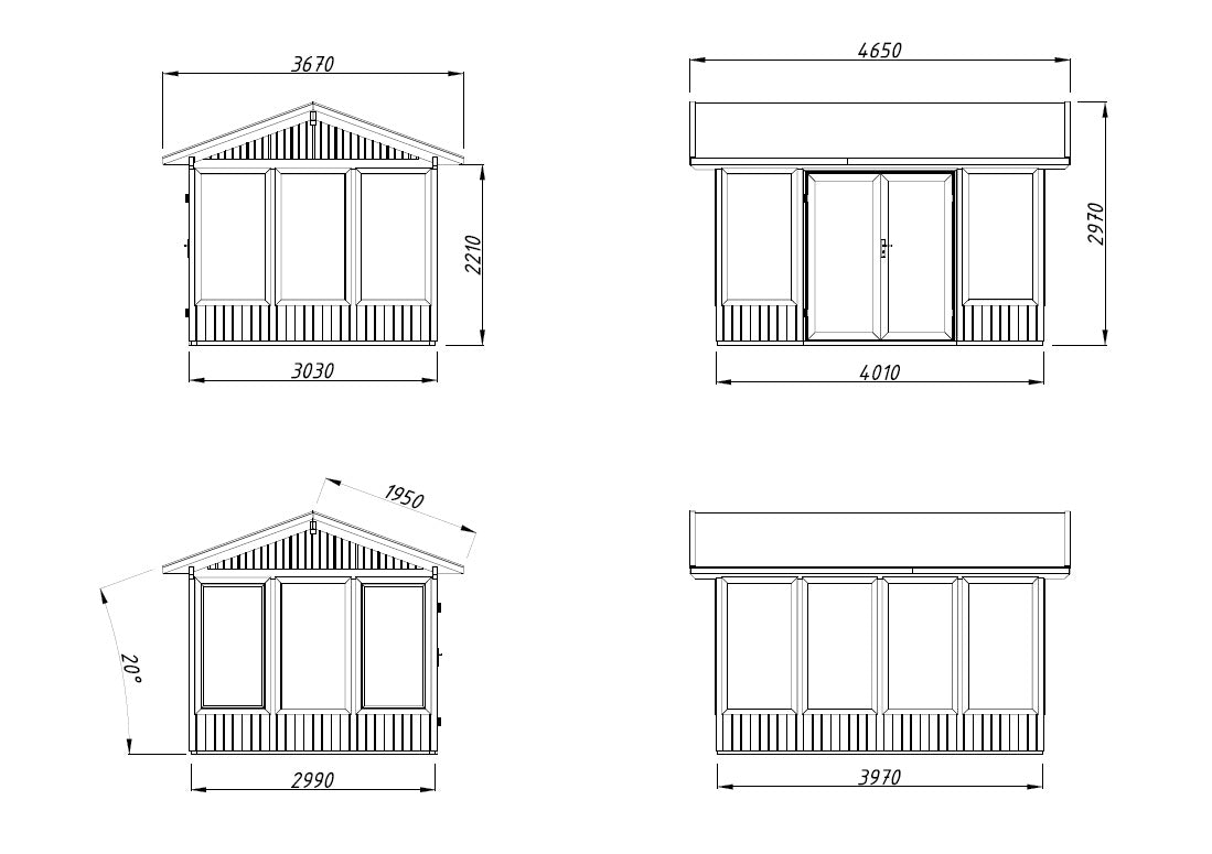 Glasshouse Isabella 10.9 m²