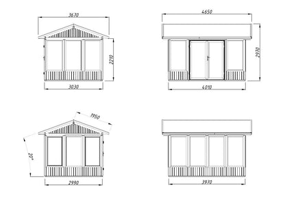 Glasshouse Isabella 10.9 m²