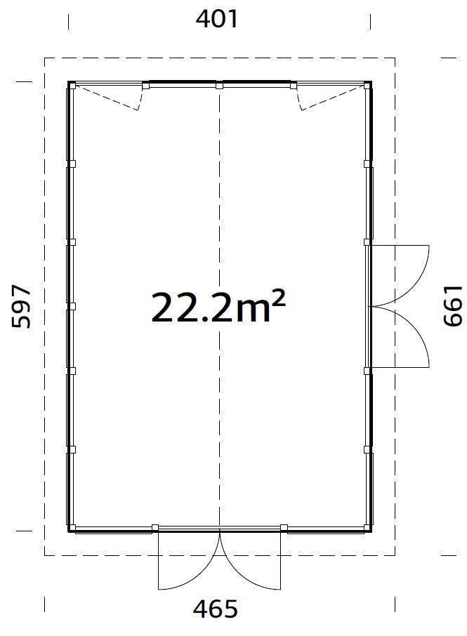 Glasshouse Isabella 22.2 m²