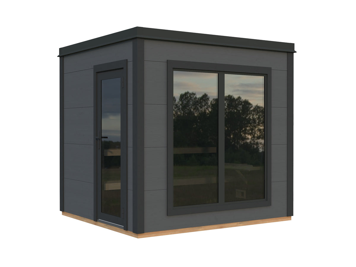 Grace Sauna 5.3 m², grey with anthracite trim