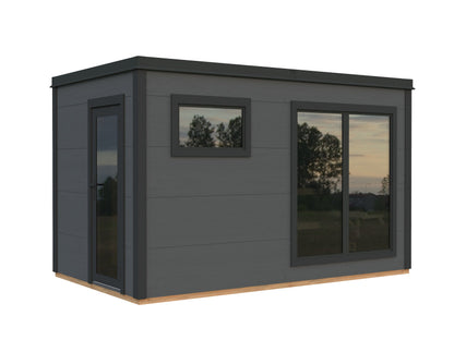 Grace Sauna 8.2 m², grey with anthracite trim