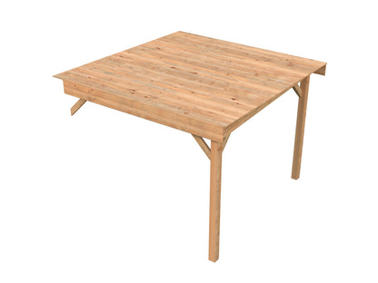 Lenna extra roof with 2 posts, brown dip-treated