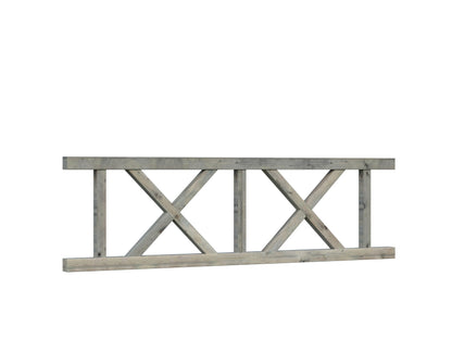 Modular Fence Panel, grey dip-treated