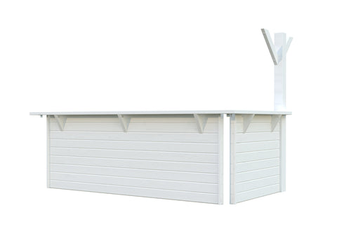 Painted white