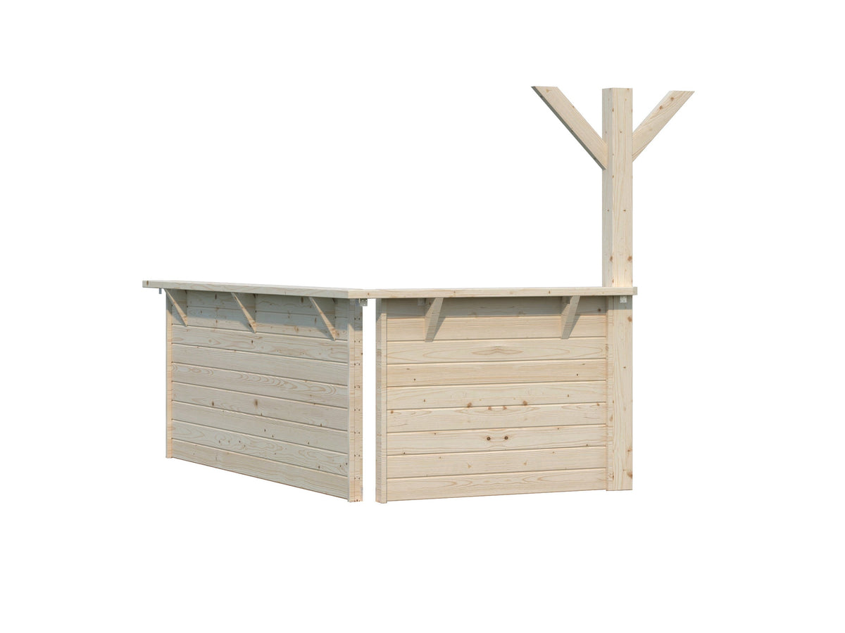 Modular Half-Wall Corner Panel