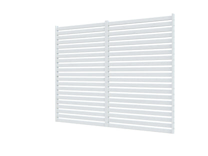 Modular Louvre Wall Panel, painted white