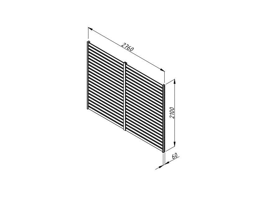 Modular Louvre Wall Panel